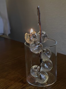 九烛原创水晶葡萄香薰蜡烛室内卧室摆件装 饰品ins风创意伴手礼