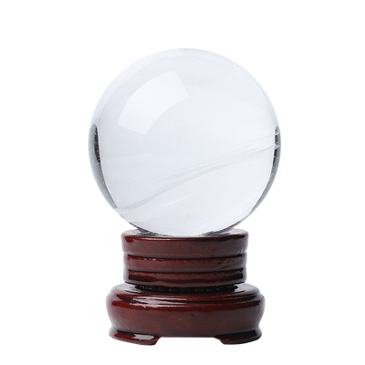 矿区直销巴西纯天然白水晶球摆件