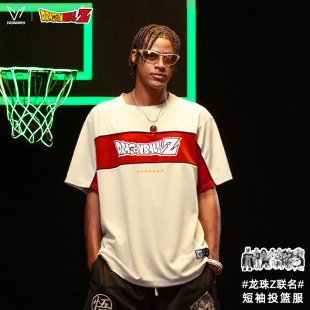 维动龙珠Z联名短袖投篮服男美式篮球训练户外运动T恤跑步上衣夏季