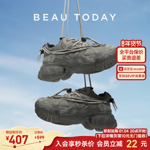 BeauToday厚底老爹鞋男女同款增高厚底鞋秋季女鞋运动鞋BT休闲鞋