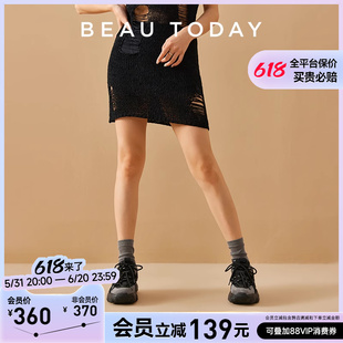 女鞋 休闲运动鞋 黑色厚底老爹鞋 BeauToday夏季 显脚小增高炸街ins潮