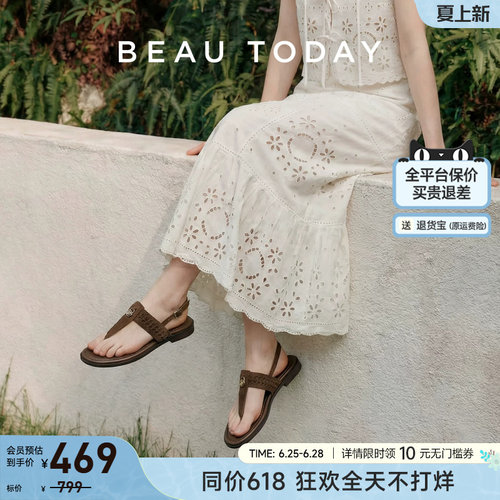 BeauToday罗马凉鞋夏季外穿凉鞋