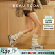 春季 2026新款 增高鞋 透气运动休闲鞋 BeauToday厚底老爹鞋 单鞋 女款