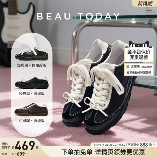 BeauToday芭蕾德训鞋平底休闲鞋