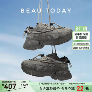 BeauToday厚底老爹鞋男女同款增高厚底鞋春季女鞋运动鞋BT休闲鞋