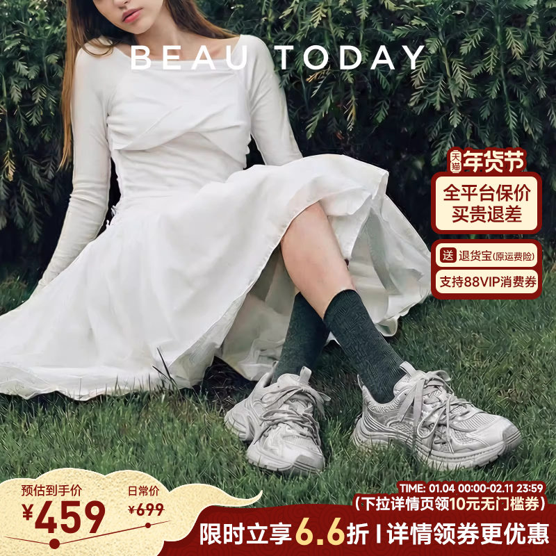 BeauToday老爹鞋女款2026新款春季巨好看增高厚底鞋银色运动鞋女,女鞋,老爹鞋,淘宝优惠券,粉丝福利购,淘宝优惠卷