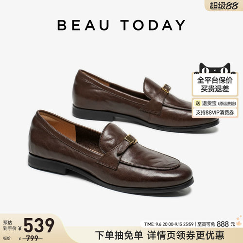 BeauToday乐福鞋英伦风小皮鞋