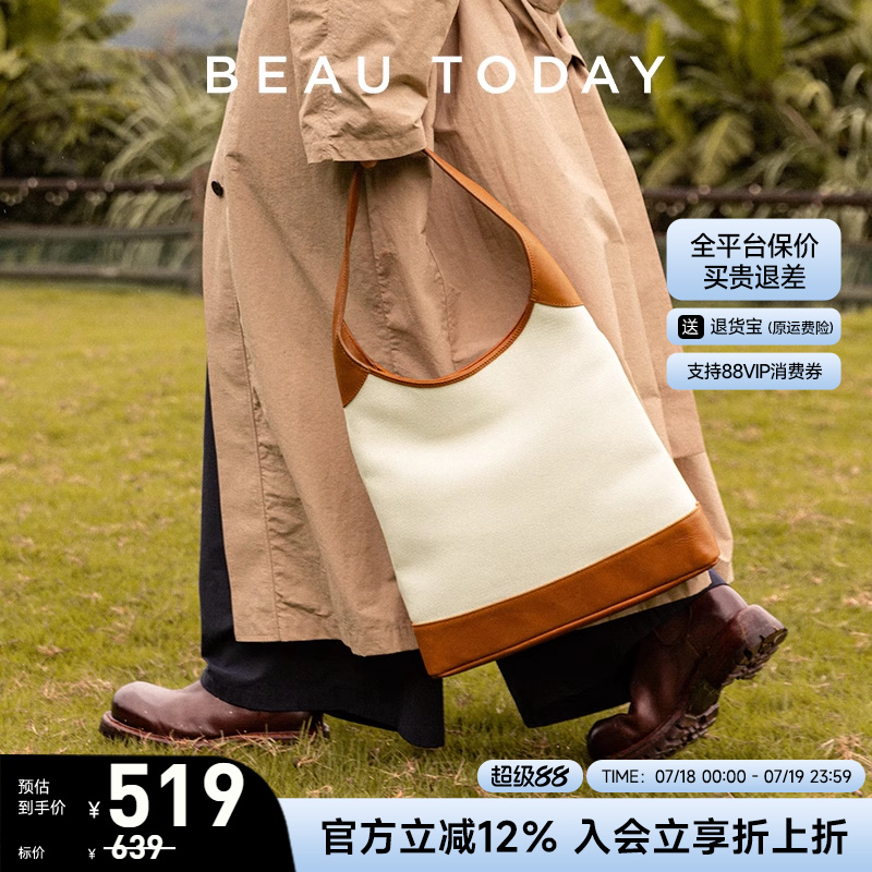 BeauToday单肩包女大容量新款