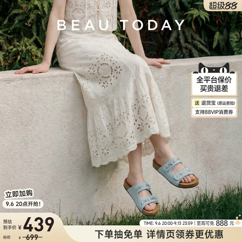 BeauToday厚底勃肯女款凉鞋图片