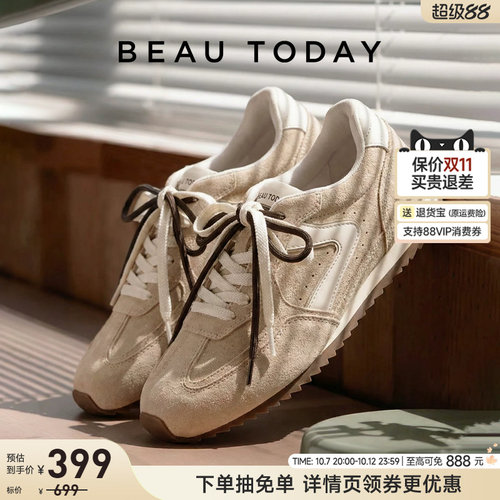 BeauToday德训鞋女款轻便阿甘鞋