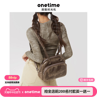 废土风包包女原创甜酷质感背包 onetime脏脏双肩包2024夏季 新款