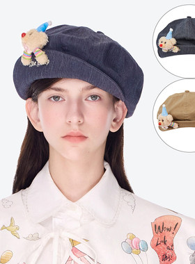 13DE MARZO男女同款 2026早春新款复古流浪艺术家八角帽时尚帽子