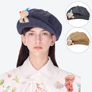 13DE MARZO男女同款 2026早春新款复古流浪艺术家八角帽时尚帽子