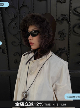 hot holy heart 26新款毛绒双面兜帽中性保暖防风两用帽子女