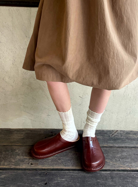 吴昕同款Afflatus3 2025新款油腊皮手工勃肯鞋拖鞋包头拖鞋女