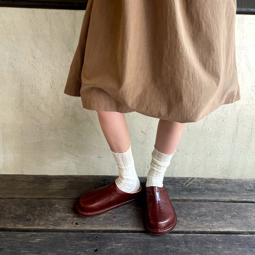 Afflatus3油腊皮手工勃肯拖鞋