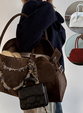 吴昕同款AFFLATUS3 2025新款波士顿红色手提包百搭大容量单肩包