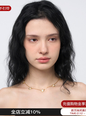 Blingkolio不另可 25新款钩针小花项链百搭锁骨链M星店