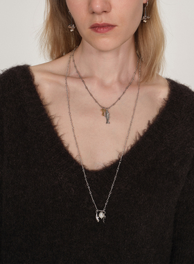 DACCORD奇趣蘑菇鱼项链锁骨链