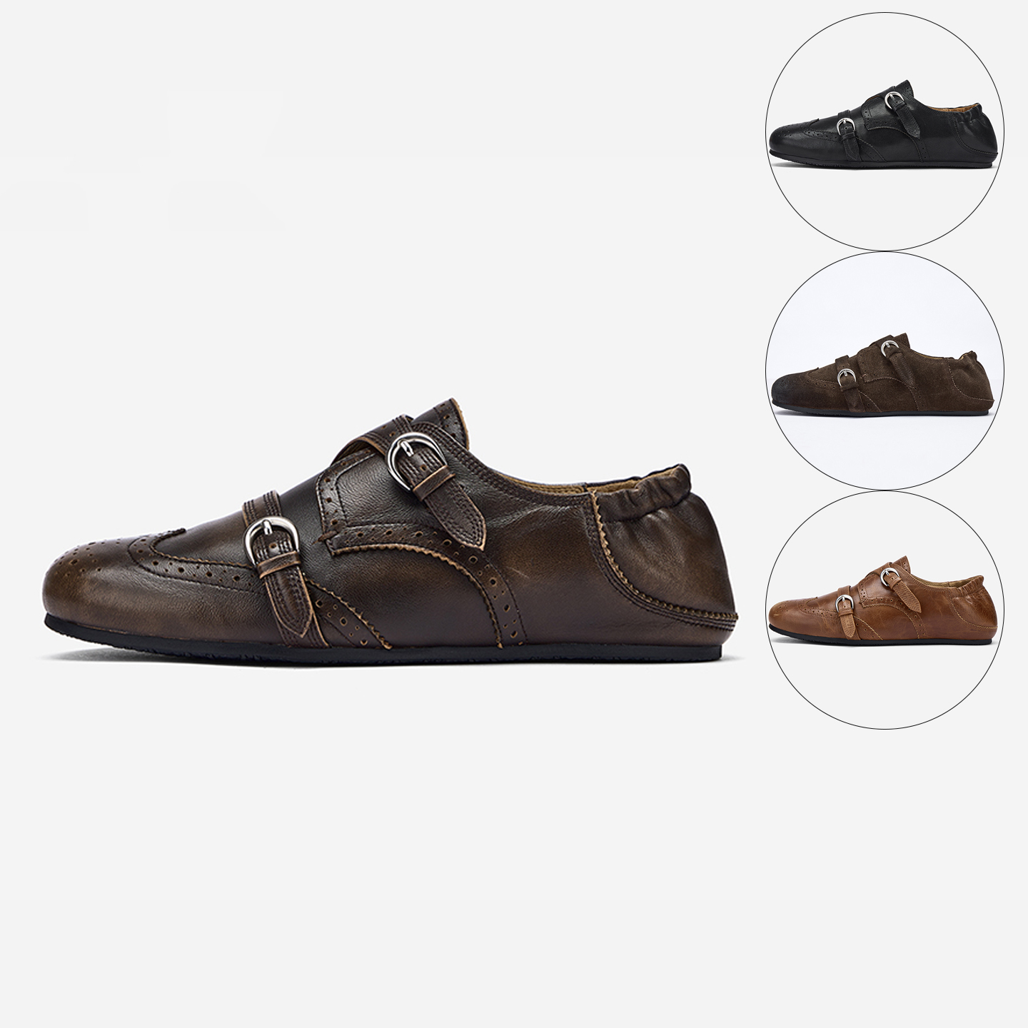 cotemp布洛克柔软孟克鞋