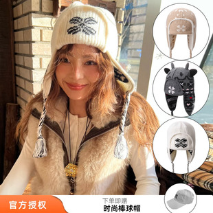 tokokkino 26年新款梅花鹿纯羊毛帽子编织护耳帽针织帽M星店