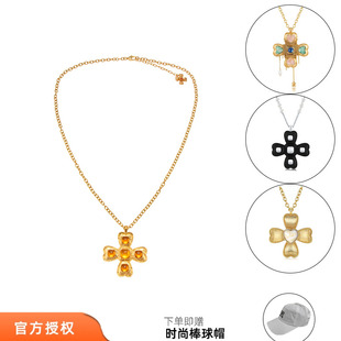 现货tokokkino 2025新款小众金色蝴蝶结十字架项链女饰品配饰M星