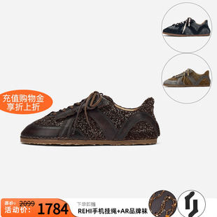 薄底鞋 cotemp 百搭 复古平底休闲鞋 经典 26新款 拼色德训鞋