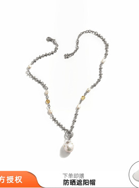 tokokkino 26夏季新款「银调」巴洛克珍珠镶嵌项链长项链锁骨链