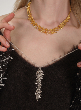 DACCORD烟花拼接高级感金属项链