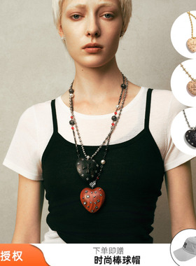 tokokkino繁星爱心木头项链