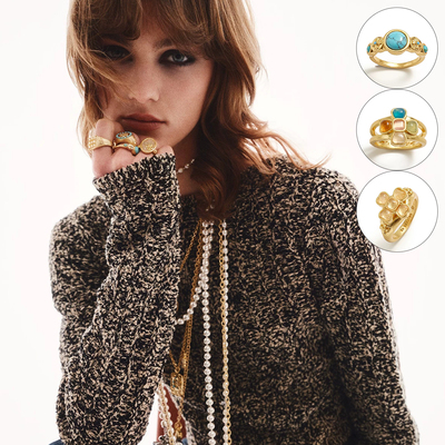 蝴蝶结花戒指多色蝴蝶结花镂空