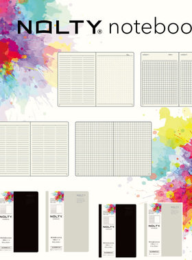 日本能率手帐NOLTY NOTEBOOK方格横线笔记本记事本A5B6商务本