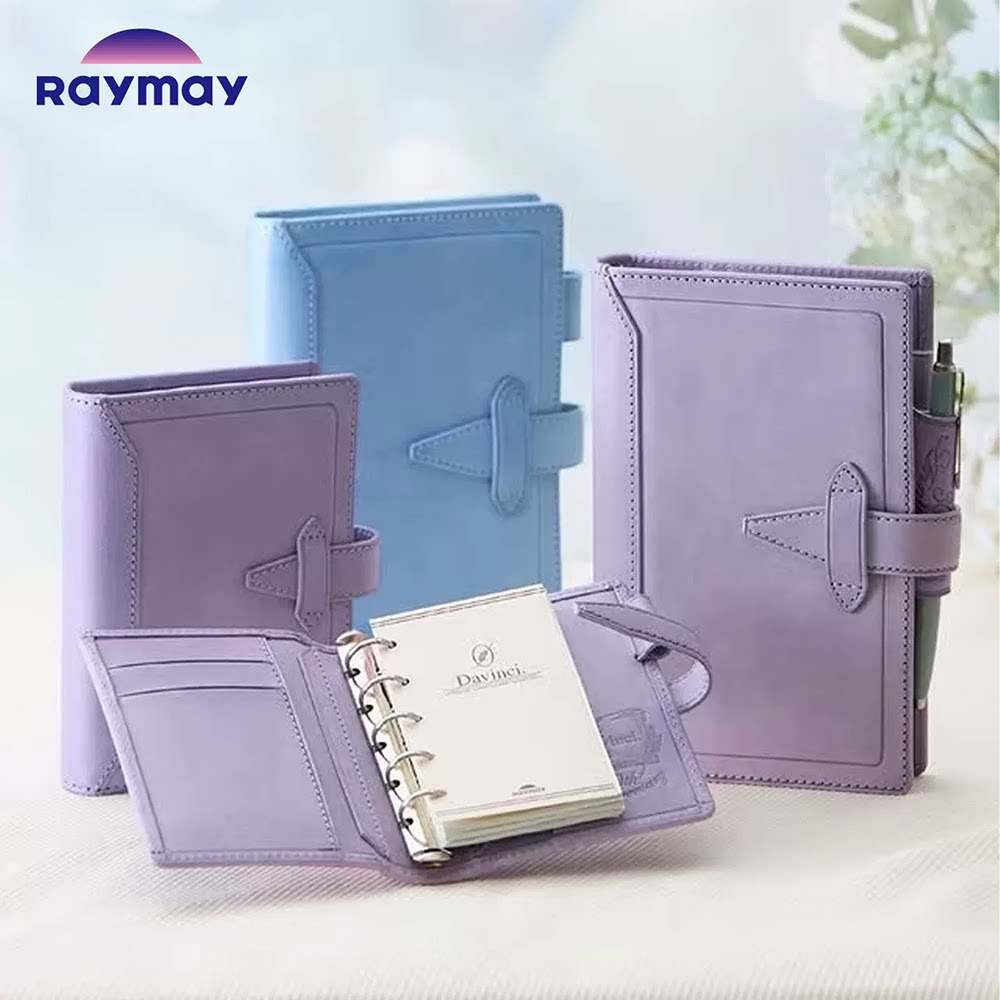 日本Raymay藤井Davinci达芬奇Roroma30周年手账限定牛皮活页送礼简约风活页本大学生手帐本便携日程本