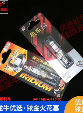恐龙牛摩托车配件适用豪爵 UH110系 HJ110-7C铱金火花塞