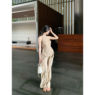 松紧腰抽绳宽松休闲长裤 3色入 2025ss GYOKUU