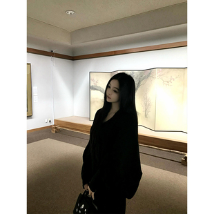 外套 黑色亚麻面料和风披肩开衫 GYOKUU 2025ss