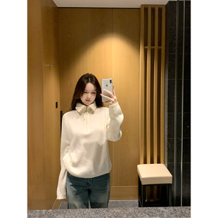 100%羊毛插肩袖 2025aw 翻领毛衣 天赋好穿 GYOKUU