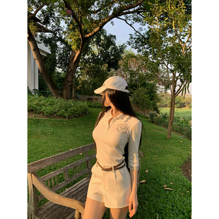 含腰带 GYOKUU 短裤 白色西装 2025ss