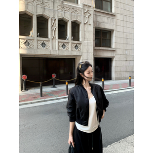 短款 GYOKUU 黑色7分袖 2025aw 绗棉外套 曼哈顿夜