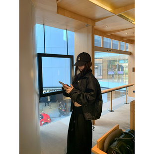 GYOKUU【all black】2026ss 黑色宽松阔型百搭基础含棉外套