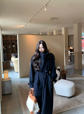 GYOKUU【莱茵河畔】2025aw 95羊毛羊绒混纺双面呢长款大衣外套