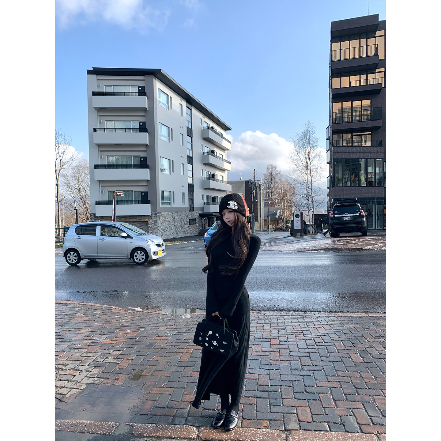 GYOKUU 【莫妮卡圆舞曲】2025aw 秋冬长款弹力针织半身裙