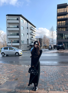 GYOKUU 【莫妮卡圆舞曲】2025aw 秋冬长款弹力针织半身裙