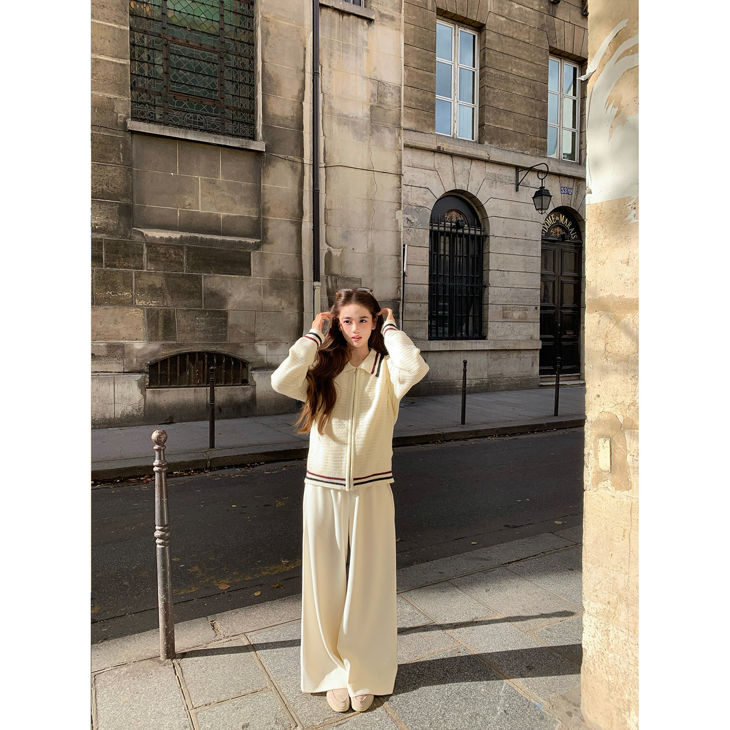 GYOKUU 【松弛抗冻】2025aw 醋酸羊毛复合偏厚直筒长裤