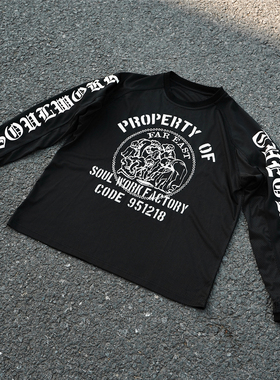 SWFI远东 26S/S 美式印花运动防晒速干健身休闲网眼长袖T恤