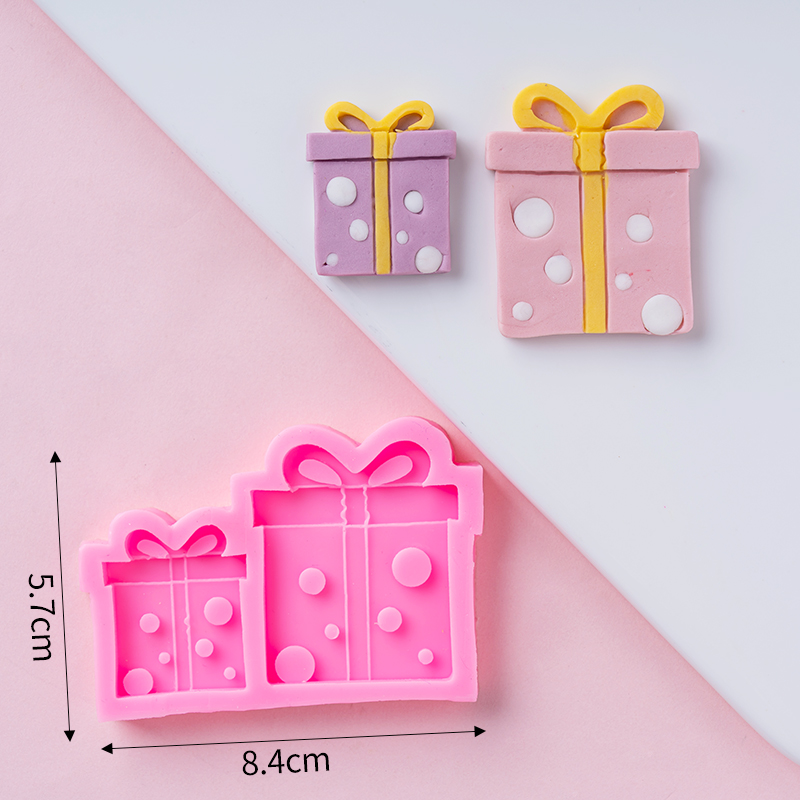 圣诞节礼物盒子礼盒硅胶模具