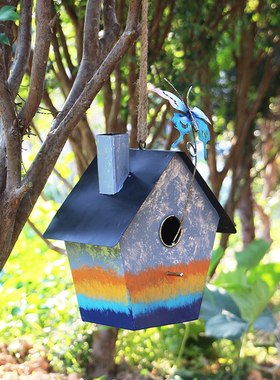 庭院别墅铁艺园林造景树上挂件