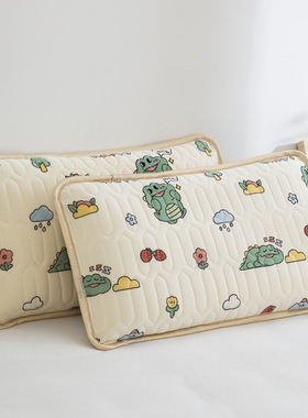 儿童乳胶枕套30x50单个宝宝枕头套珍珠棉枕套40x60婴儿春秋花草枕