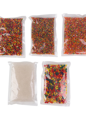 亚马逊货源袋装吸水珠单色5W颗粒水晶泥9-11生长球泡大珠海洋宝宝