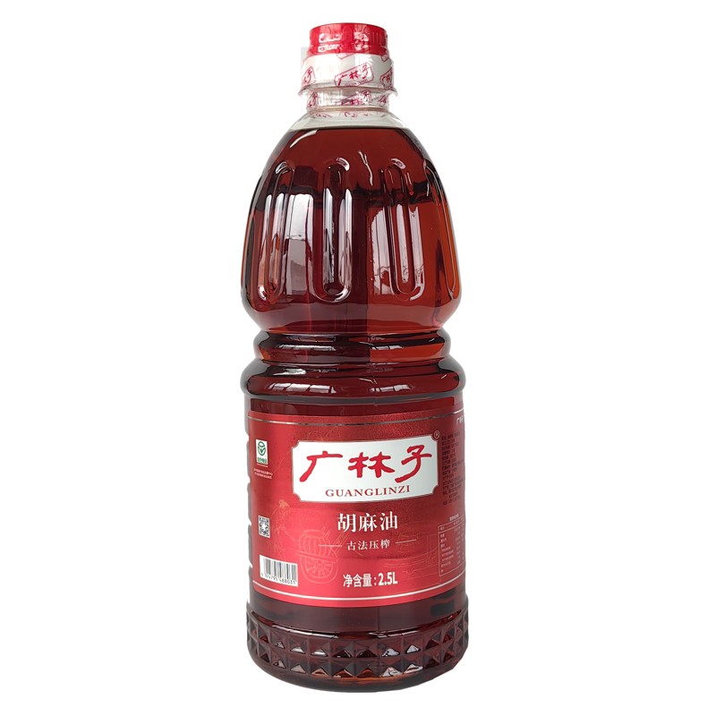 广林子纯胡麻油2.5升1桶图片